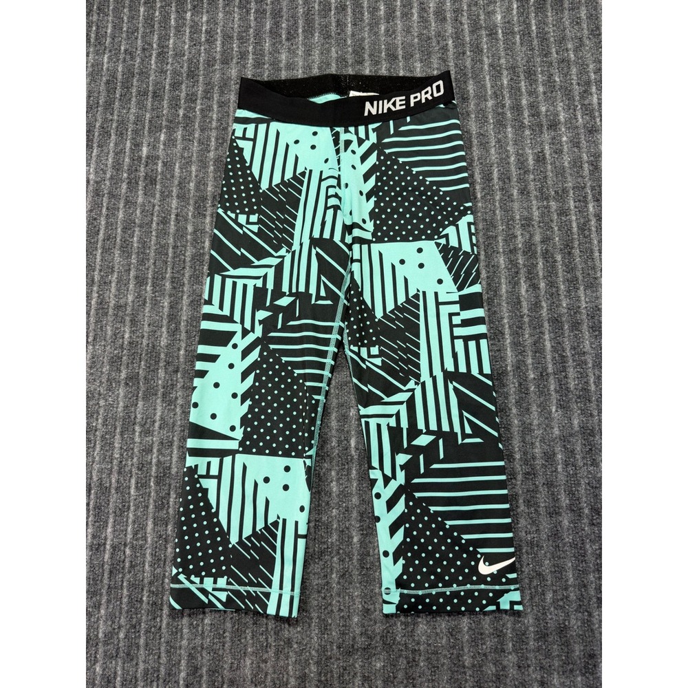 Nike Pro Leggings Women Small Cropped Athleisure Activewear Sporty